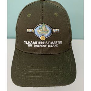 St Maarten Martin Hat Adult Adjustable Strapback Baseball The Friendly Island